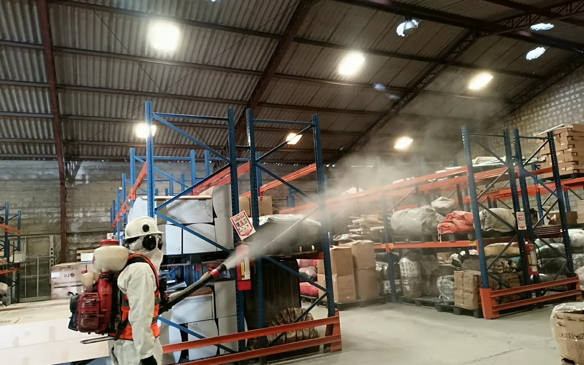 Nebulización en bodega de almacenamiento – TERMI PLAG
